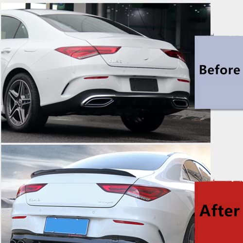 MUTUSAISI Gloss Black Rear Trunk Lip Spoiler Wing Fit for Mercedes CLA C118 CLA250 CLA35-AMG CLA45-AMG 2020 2021 2022 2023 Accessories by MUTUSAISI - Image 3