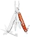LEATHERMAN - Juice S2 Lightweight Multitool with Spring-Action Scissors and Anodized Aluminum Handles, Cinnabar Orange with Nylon Sheath