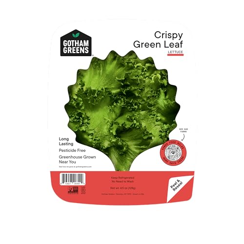 Gotham Greens, Salad Clam Green Leaf Crispy Conventional, 4.5 Ounce