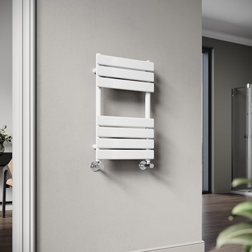 1000 x 500 Modern Designer Flat Panel Heated Towel Rail Radiator