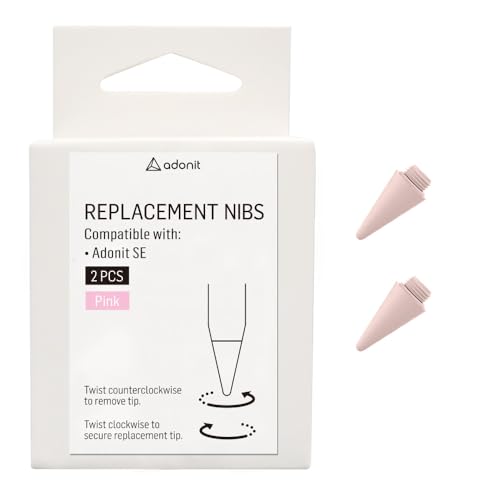Embouts de rechange Adonit SE rose pointe stylet ecran tactile capacitif