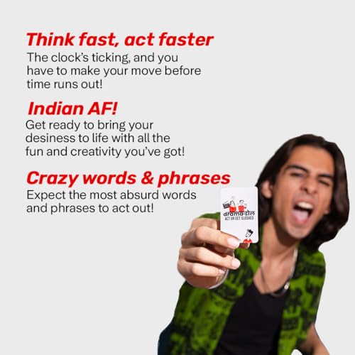 Image of Dring Dramadol - Act or Get Sloshed (150 Cards | Multicolur) - The Wildest House Party Game of India for Adults | Super Fun Card Game for Friends | Perfect for Birthday, Bachelor & Gifts for Friends |