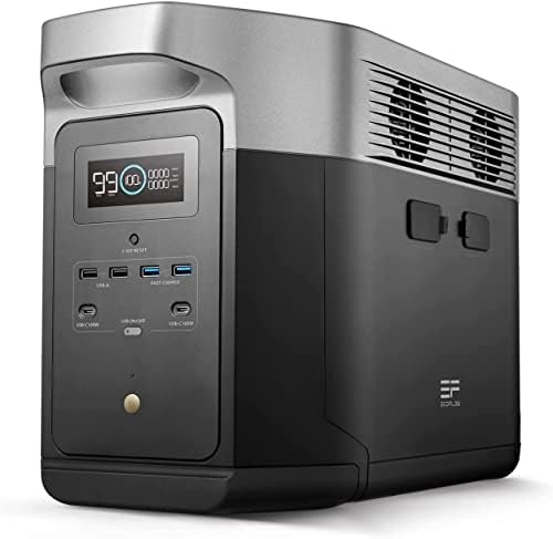 ECOFLOW 2016Wh DELTA Max Portable Power Generator, 2400W AC Solar...