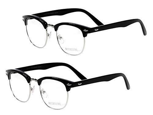 Goson Vintage Nerd Fashion Clear Eyeglasses, Clear Lens Retro Eye Glasses Frames