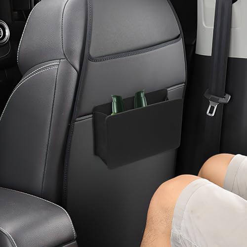 Organizador de coche negro: cesta de basura resistente para puertas 7