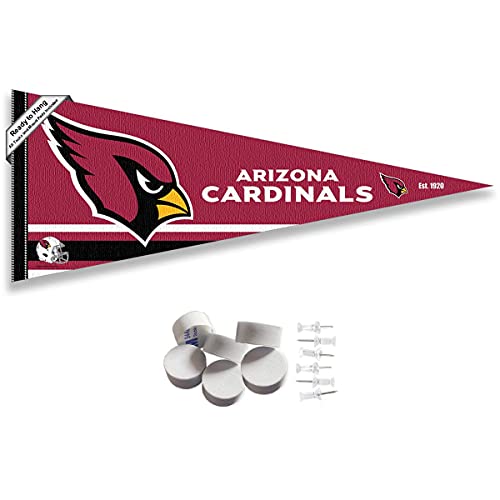 Drapeau Arizona Cardinals et pastilles adhésives murales de fixation pour chambre