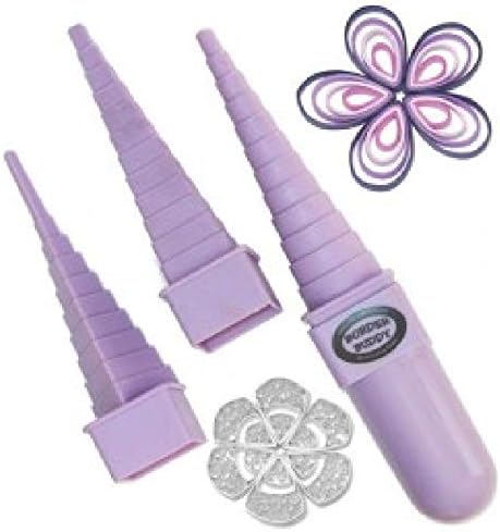 deziinePaper Craft Square Triangl Circle and Interchangeable Handle Quilling Creation Border DIY Fondant Tool Buddy Bobbin Tower 4pcs/Set