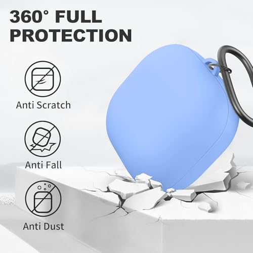 Image of Soft Silicone Case Cover for Samsung Galaxy Buds Core (Sky Blue)