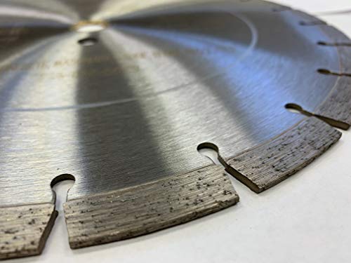 Alskar Diamond Usa Adlss 12 Inch Dry Or Wet Cutting General Purpose Segmented High Speed Diamond Saw Blades For Concrete Stone Brick Masonry With Arbor 1"-20Mm (12") #TOP3