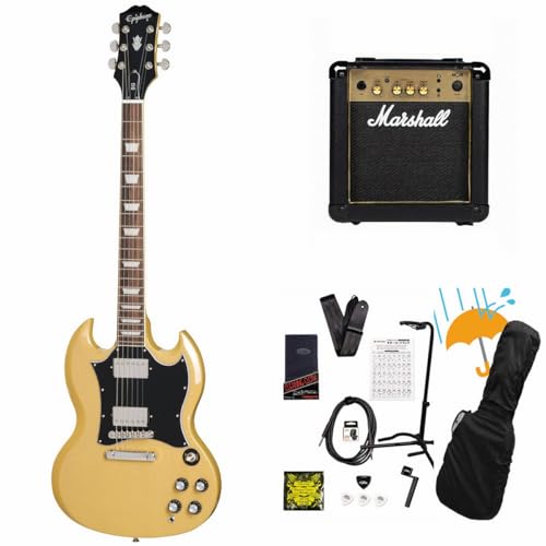 Epiphone/Inspired by Gibson SG Standard TV Yellow エピフォン Marshall MG10アンプ付属エレキギター初心者セットR