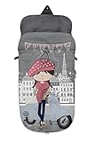 Platabanda ajustable Fuli&co Anne - Saco cubrepiernas, color rosa