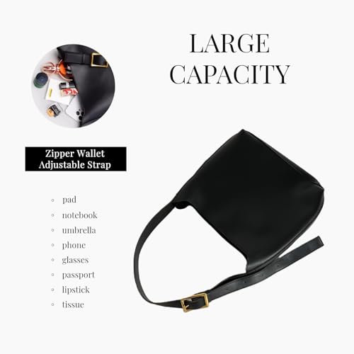 Bolso de hombro de cuero PU para mujer, tote retro grande vegano miniatura 7