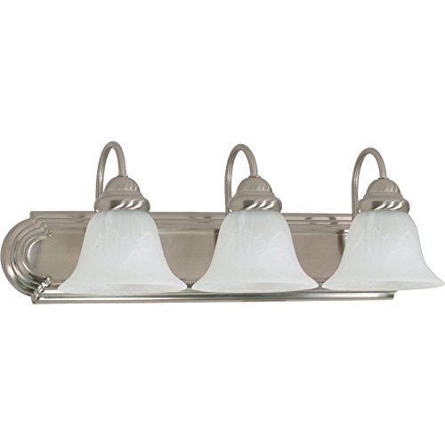 Image of Nuvo Lighting 60 /321 Traditional Three Light Vanity from Ballerina collection in Pwt, Nckl, B /S, Slvr. finish