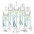 Dr. Brown's Natural Flow Anti-Colic Options+ Narrow Baby Bottle Gift Set with Advantage Pacifier & Bottle Travel Caps, 0m+