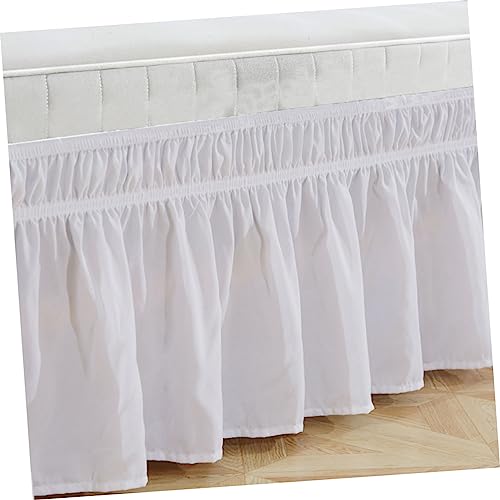 Jupe de lit plissée élastique Cabilock pour lit double et simple - 8