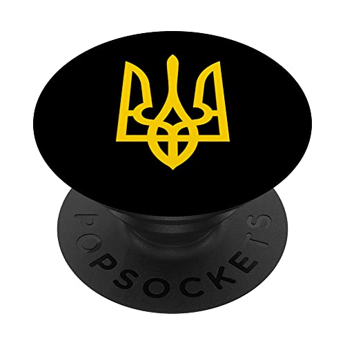 Emblema del presidente ucraniano Volodymyr Zelensky Ucrania PopSockets PopGrip Intercambiable Cover