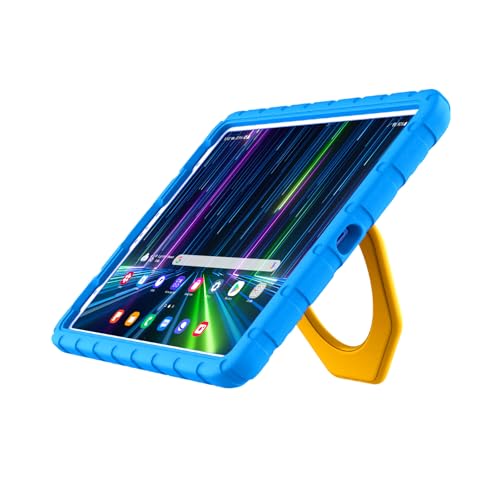 BILLISGOVA for iPad Pro 12.9 Case 3rd 4th 5th 6th Generation with Pencil Holder & 360 Rotating Handle Stand New Cute Rugged Cover for iPad Pro 12.9 inch 2022/2021/2020/2018 - Blue
