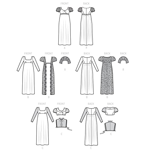 Simplicity SS9502BB Misses/Plus Size Costume BB (20W-22W-24W-26W-28W), white, 20W-28W - Image 3