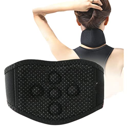 AHDMR - Minerve Cervical Médicale Sangle de Soutien du Cou Réglable Tour de Cou Magnétique Chauffant Collier Cervical pour Soulager Douleur au Cou, Raideur, Arthrite, Maux de Tête, Amélioration du Sommeil