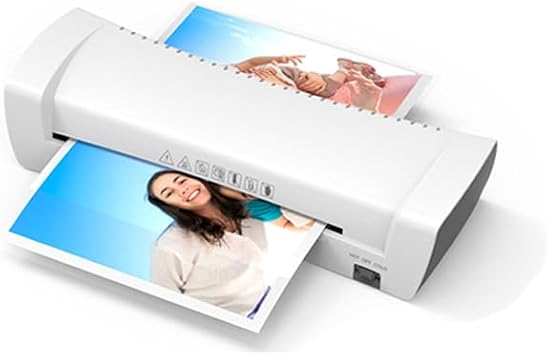 A4 Laminator Machine with Hot & Cold Lamination - 3-Min Fast Warm Up, Silent Operation, Auto Jam Release | Personal & Office Use for Documents, Photos, ID Cards, Teaching Materials