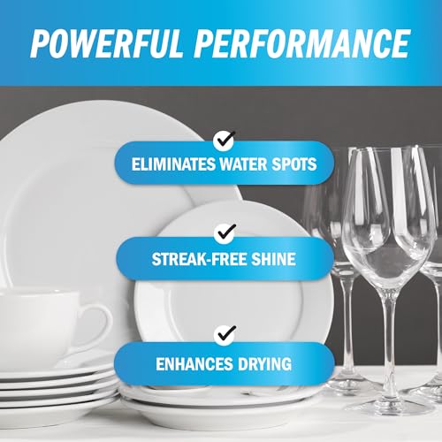 Active Element Dishwasher Rinse Aid - 1 Gallon - Extra Strength – Eliminates Water Spots - Sreak Free Shine - Enhances Drying - Dishwasher Rinse Aid Liquid