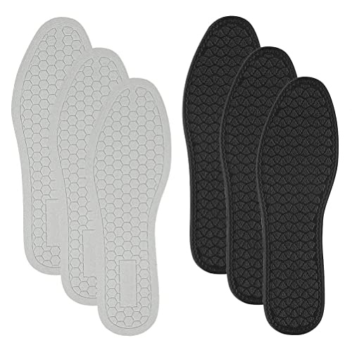 YIPUTONG 3 pares de plantillas universales transpirables que absorben los golpes, plantillas cómodas, plantillas para zapatos para hombre y mujer