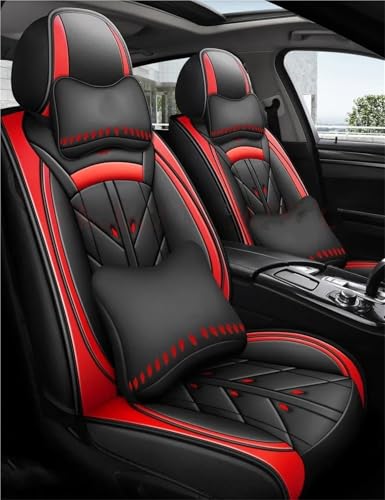 Housse de siège voiture universelle noire et rouge pour Challenger et Megane 3