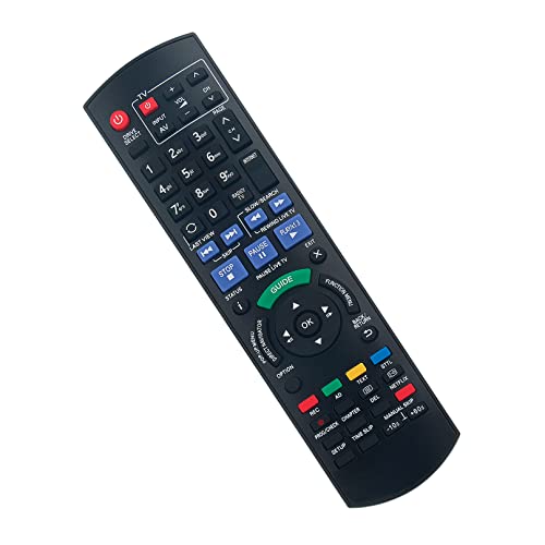 N2QAYB000763 N2QAYB000780 Télécommande de Remplacement -VINABTY-Fit pour Panasonic Blu-Ray Disc Player HDD Recorder Télécommande DMR-PWT520EB DMR-PWT520 DMR-PWT420 DMR-PWT420EB DMR-HWT130EB