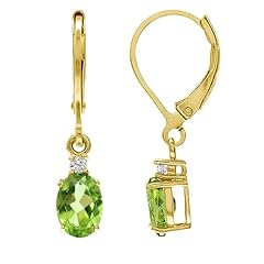 Natural Green Peridot & White Topaz - Yellow GP
