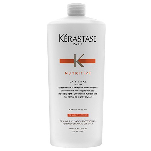 KERASTASE Nutritive Lait Vital Incredibly Light Nourishing Care 1000ml 34oz for Normal to Slightly Dry Hair, 1 Ounce KERASTASE Nutritive Lait Vital Incredibly Light Nourishing Care 1000ml 34oz for Normal to Slightly Dry Hair, 1 Ounce