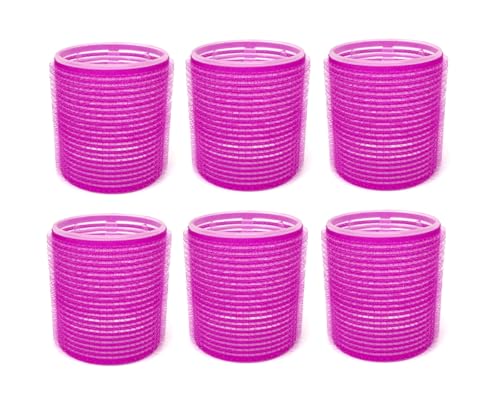 Image of 6-Pack X-Large 2" Self-Grip Hair Rollers – Volumizing Curlers, Random Color