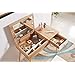 Meerveil Dressing Table with Movable Mirrior Large Storge Space Compartments and Drawers ...