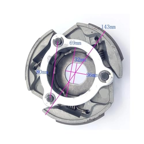 Embrague para ATV de 143 mm compatible con Buggy M250CC y D300 2