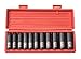 TEKTON 1/2-Inch Drive Deep Impact Socket Set, Inch, Cr-V, 6-Point, 3/8-Inch - 1-Inch, 11-Sockets | 4865