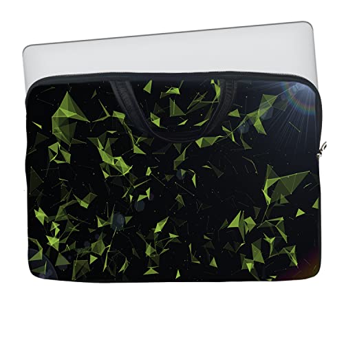 Image of TheSkinMantra Chain Laptop Sleeve Bag Compatible with Laptop /Macbooks /Chrombook /Notebook /Zbook (15.6 Inch [Handle], Polygon Art)