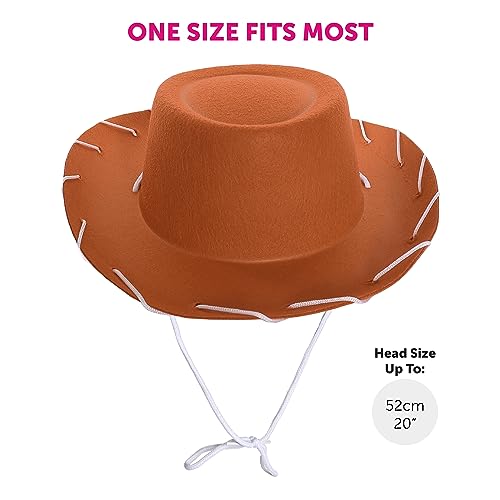 Child's Cowboy Hat - Cowboy and Cowgirl Hat Accessory - Perfect for Wild West and Western Themed Parties, World Book Day or Any Other Fancy Dress Event