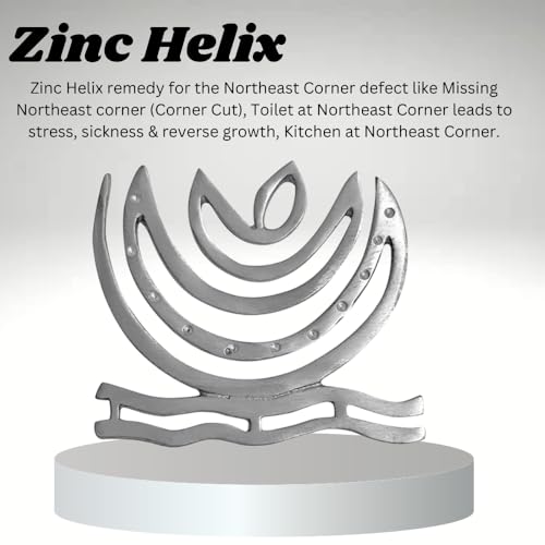 Image of Vastu Zinc Helix for Vastu Remedy | Vastu Remedies for Toilet - Door | Zone Correction | Vastu Dosh Nivaran Remedies | Size- 4 Inch Approx | Pack of 3