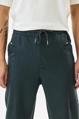Image of SNITCH Men Chinos | Slim Fit Mid Rise Solid Pattern | Cotton Blend with Medium Stretch & Smooth Texture | Button & Zip Closure for Casual & Street Wear