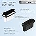 USB C Dust Plug, AILOVETECK 4PCS Type C Plug Covers Charging Port Protector Cap with Cleaning Brush for iPhone 17/16/15 Plus, Pro, Pro Max, Samsung Galaxy S24-S20, All USB C Devices