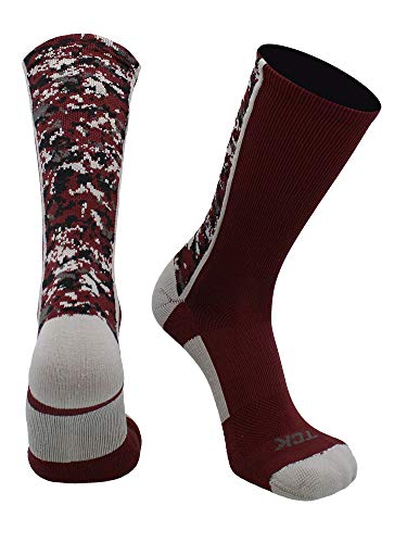 Image of TCK Athletic Crew Socks Digital Camo Football Basketball Lacrosse