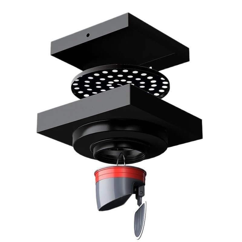 Piège de douche carré 100x100 anti-reflux et couvercle de vidange de sol noir