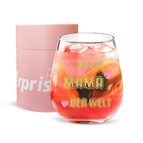 DONGSHANGIFT Mejor Copa de vino mamá de todos los tiempos - Regalos únicos para mujeres