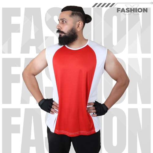 Image of Sleeveless T Shirts for Men - Gym Vest, Sando Tank Top Wear, Workout Baniyan, Stringers Inner Shirt, Bodybuilding Tshirts, Sports Tshirt Vests, Stylish Tanks Tops