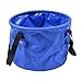 Portable Collapsible Fishing Bucket for Outdoor Camping | Multifunctional Wash Basin 20L Foldable Container | Bag for Hiking Travel Fishing Beach - 10L