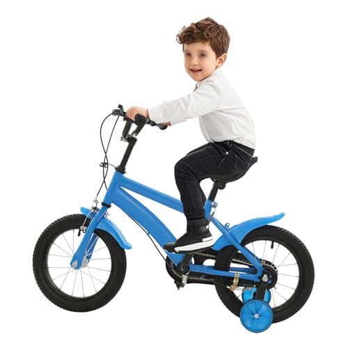 12/14/16/18/20 Zoll Kinderfahrrad mit Stabilisatoren für 2-14 Jahre Jungen und Mädchen,HöHenverstellbar,mehrere Farben – Bild 6
