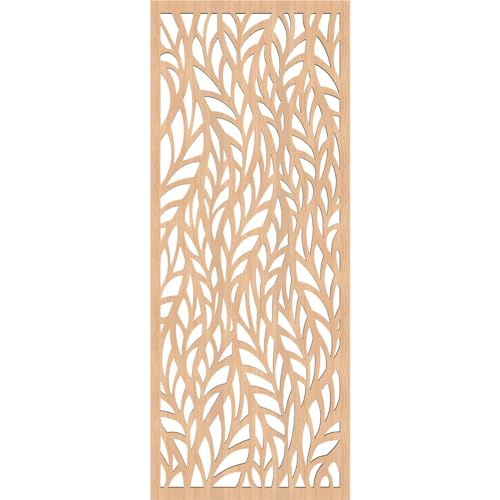 9 3/8"W x 24 3/8"H x 1/4"T Ortonville Decorative Fretwork Wood Wall Panels, Hickory - Image 5