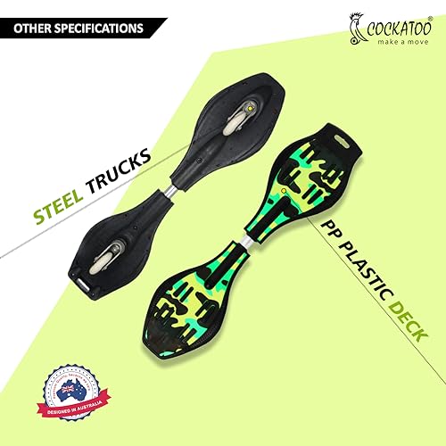 Image of Wave Board Waveboard with Carry Bag, LED Flash Colorful Lights in 2 Wheels Skateboard, Outdoor Skateboard for Kids(Standard Size.