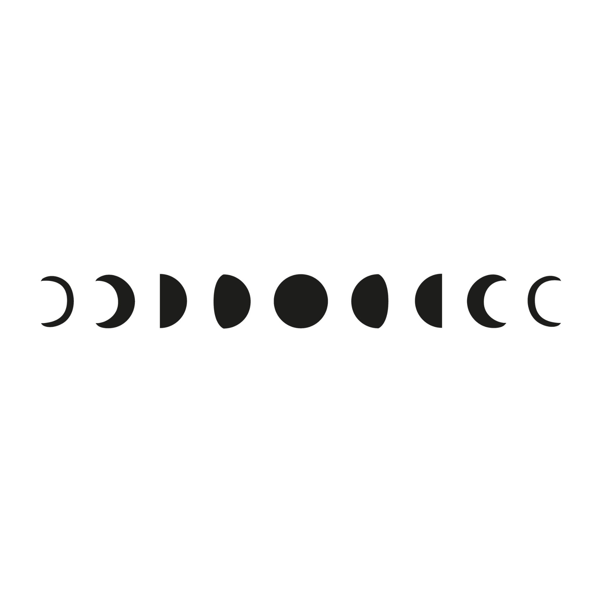 Tatuaje de fase lunar Inkster® | Tatuaje temporal con certificación cosmética de la UE | impermeable + vegano | tatuaje revolucionario de 2 semanas