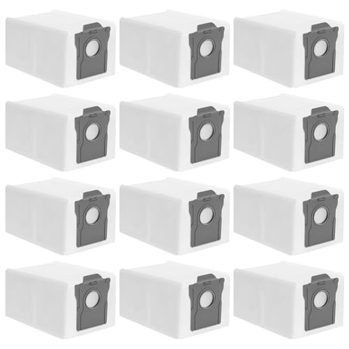 12 Stück Staubsaugerbeutel für Dreame L10s Pro Ultra Heat, L10s Ultra Gen 2, X30/X40/X50 Ultra Complete, X40/X50 Master, Mova E30 Ultra / Z50 Ultra / V50 Ultra Staubbeutel Ersatzbeutel Filtertüten