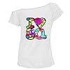 REAL LIFE FASHION LTD Ladies Smile Face I Love 80s Basic Tee Cap Sleeve Shirt Womens 1980s Night Out Party Wear Off Shoulder T-Shirt Top (Smile Faces Black UK 12-14) #3